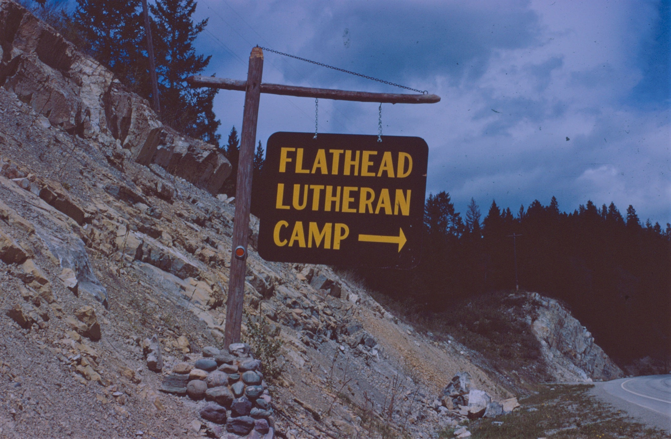 Highway 93 sign in the 1960's