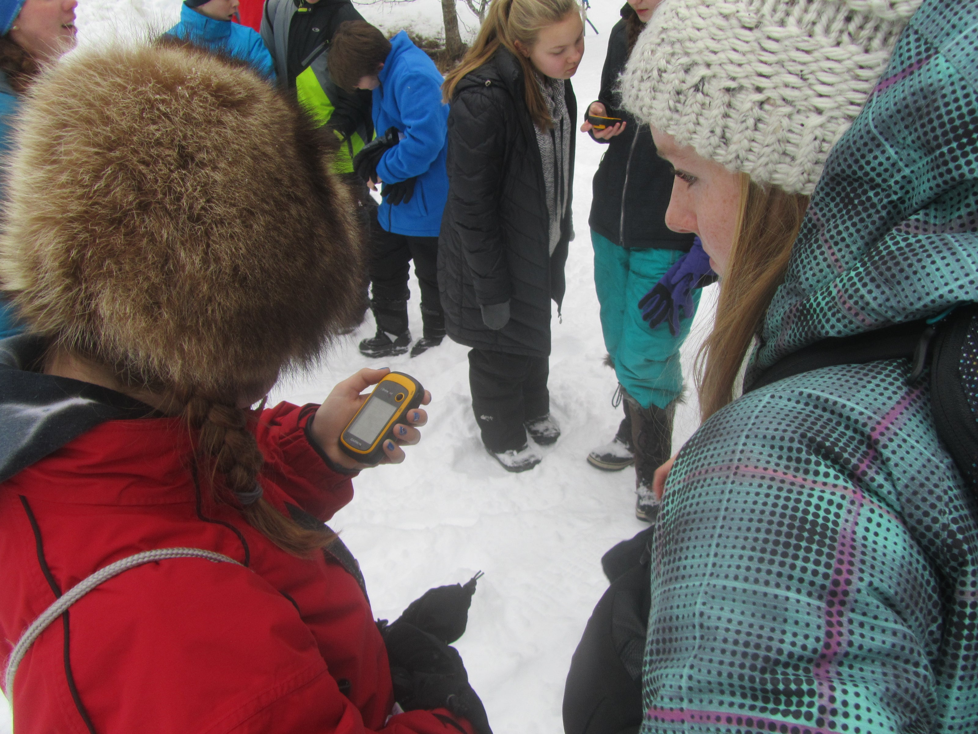 Students in the Environmental Educational program learn orienteering.