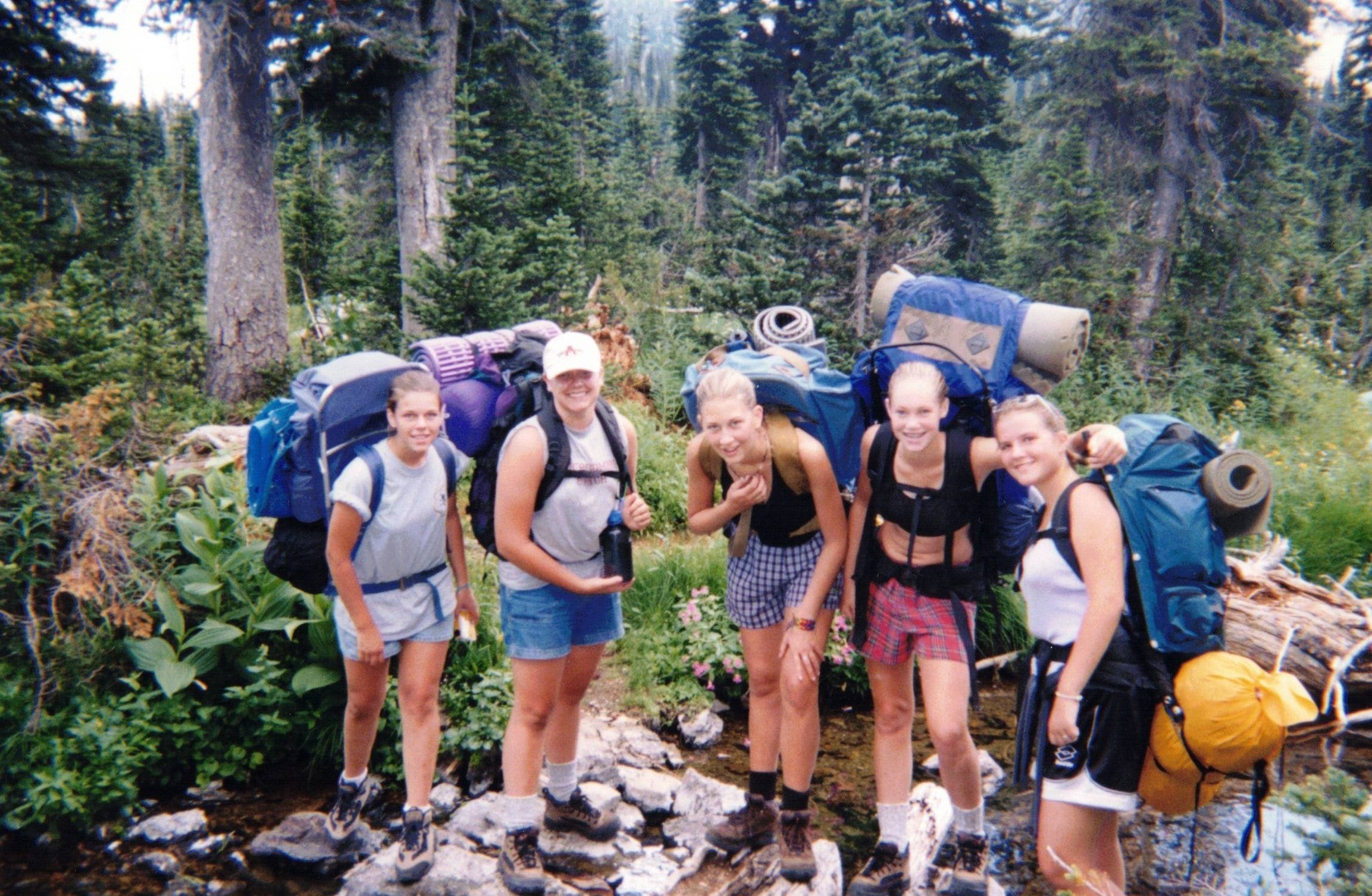 Backpacking smiles on an all girls trip