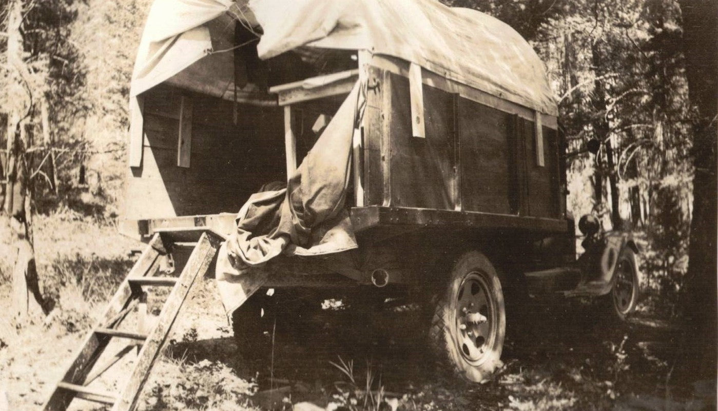  In 1939 one father converted his grain truck to an RV  for his daughter and her friend for a week at the Camp.