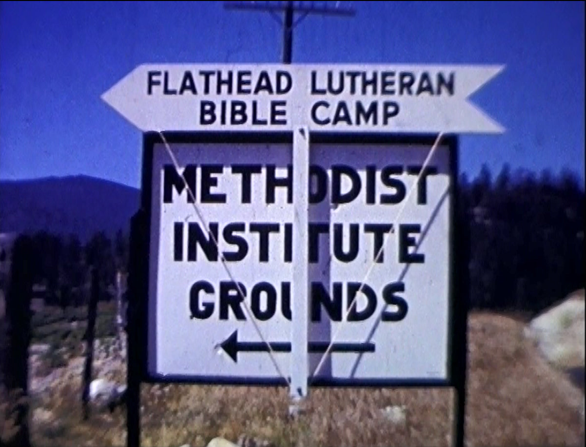 It became a Lutheran Camp for a week with a bold sign.